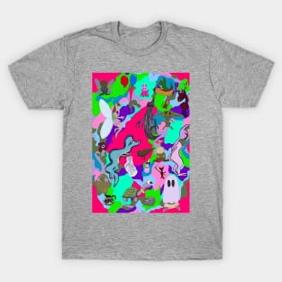 Colorful original character creature mythical fantasy sci-fi T-Shirt